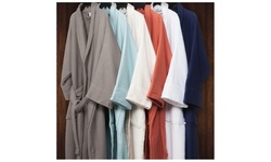 Verona & Velstand Ultra-Soft Absorbent  Diamond Waffle Weave Cotton Bath Robes
