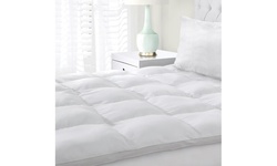  All-Season Down Alternative Microfiber Thick White Mattress Topper