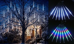 8 Tube Falling Rain Drop Meteor Light Xmas Party Garden Outdoor Light 30/50cm