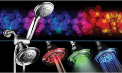 HotelSpa High-Performance 2 in 1 Combination Shower System with LED Shower Head