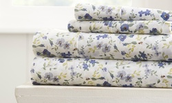 Merit Linens Premium Floral Inspired Ultra Soft 4 Piece Bed Sheet Set