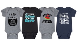 Happy Father's Day 100% Cotton Short-Sleeve Bodysuits