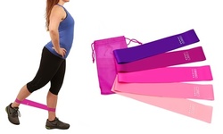 5-Pack Fitness Yoga Workout Resistance Bands Loop Set Booty Leg Exercise Band