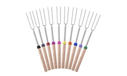32" Marshmallow Roasting Sticks Extending Roaster Set for BBQ Free Bag