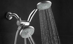 Aquadance 24-Setting Slimline Design Ultra-Luxury 3 Way Shower-Head/Handheld Sho