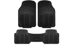 Universal Heavy Duty Waterproof Rubber Floor Mat 3 Piece Set F11306-G