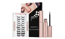 10 Pairs Magnetic Eyelashes Kit with Eyeliner Reusable Magnetic Lashes