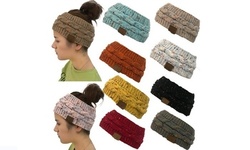 Women Fashion Hat Chic Winter Beanie Ear Warmer Headband