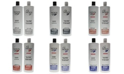 Nioxin System 1, 2, 3, 4, 5 and 6. Shampoo and Conditioner Liter Duo