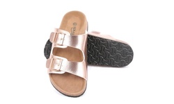 SERANOMA Women's Comfortable Cork Sandal With Two Invdividual Adjustable Buckles