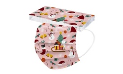 10PCS Adult Woman Christmas Cartoon Protective Face Mask