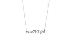 Sterling Silver inspirational saying Pendant Necklace
