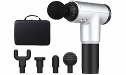Professional Massage Gun Deep Tissue Massager for Athletes - Silver