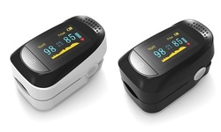 Finger Pulse Oximeter Blood Oxygen Saturation SpO2 Monitor (White, Black)