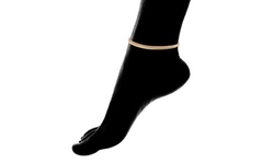 10" Herringbone Anklet in 18K Gold Plated