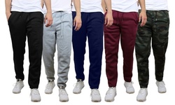 Galaxy By Harvic Men's Classic Open Bottom Fleece Sweatpants (S-2XL)