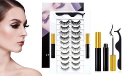 Magnetic Eyelashes with 2 Eyeliners (10-Pairs Lashes)