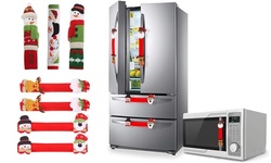 4Pcs Christmas Fridge Door Handle Covers Set Protector Christmas Decorations