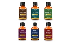 Amore 100% Pure Therapeutic-Grade Aromatherapy Essential Oils (6-Pack)