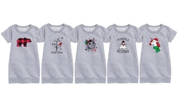 Instant Message: Girl's Holiday and Christmas Fleece Dresses