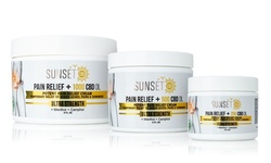 Pain Relief Cream with Organic CBD and Menthol from Sunset CBD (250mg or 500mg)