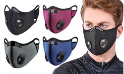 Sport & Outdoor Breathable Cycling Reusable Face Mask with Double Valves