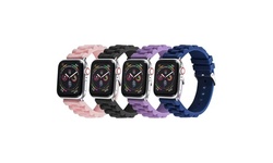 Posh Tech Silicone Link Bands for Apple Watch Series 1, 2, 3, 4 