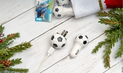 Soccer USB Chargers (Outlet & Auto Set)