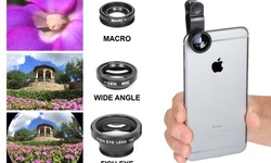 Universal Clip-On 3-in-1 Camera Lens