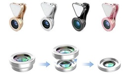 3-in-1 Phone Lens with 10 LED Flashlight Kit