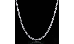 Solid Italian Rope Chain in Sterling Silver