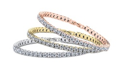 1 or 3 12.00 CTTW Tennis Bracelet Made With Swarovski Crystals