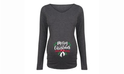 Maternity Holiday Long Sleeve Tees