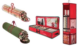 Christmas Gift Wrap Storage Bag & Organizers: Round, Under-bed, & Hanging Styles
