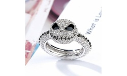 The Nightmare Before Christmas Ring Jack White Silver Halloween Xmas Gift