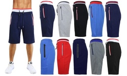 Men's Tech Jogger Shorts with Zipper Side Pockets (S-2XL)