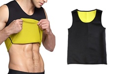 Men's Body Shaper Sweat Workout Tank Top Slimming Neoprene Sauna Vest 