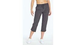 Marika Women's Stretch Woven Capri Pant w/Pockets 