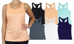 3-Pack Women's Moisture Wicking Racerback Tank (Sizes, S-3XL)