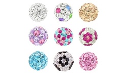 Kid's 14K Gold Crystal Element Stud Earrings