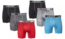 Head Mens Performance Boxer Briefs - 3-Pack Athletic Fit Tagless  