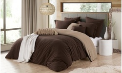 Luxury Home Extra Soft Reversible Crinkle Duvet Cover Set (2- or 3-Piece)