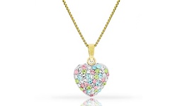 Child's Heart Pendants in 14K Yellow Gold