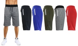 Galaxy By Harvic Men's Slim-Fit French Terry Sweat Jogger Shorts (S-3XL)