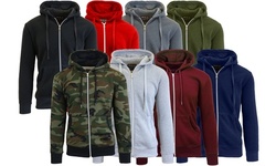 Galaxy By Harvic Men's Slim-Fit Fleece-Lined Zip Hoodie (S-2XL)