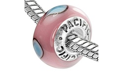 Sterling Silver 'Beauty in the Eye of the Beholder' Murano Glass Bead