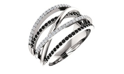 Simple Gold Stitching Wrapped Silk Knot Love Couple Tail Ring