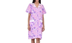 Women's Snap-Up Cotton House Dress 
