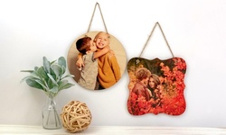 One, Two, or Three Personalized Hanging Wood Prints from Picture It Custom (Up to80% Off)
