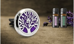 Aromatherapy Essential Oil Car Vent Diffuser with Two Optional Oils